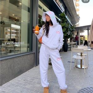 Starfit grey cuffed sweatpants